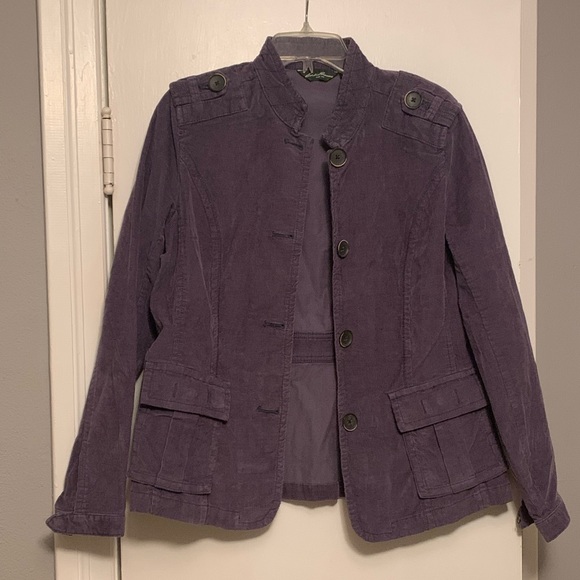 Eddie Bauer Women’s Purple Jacket. Corduroy style. - Picture 1 of 2